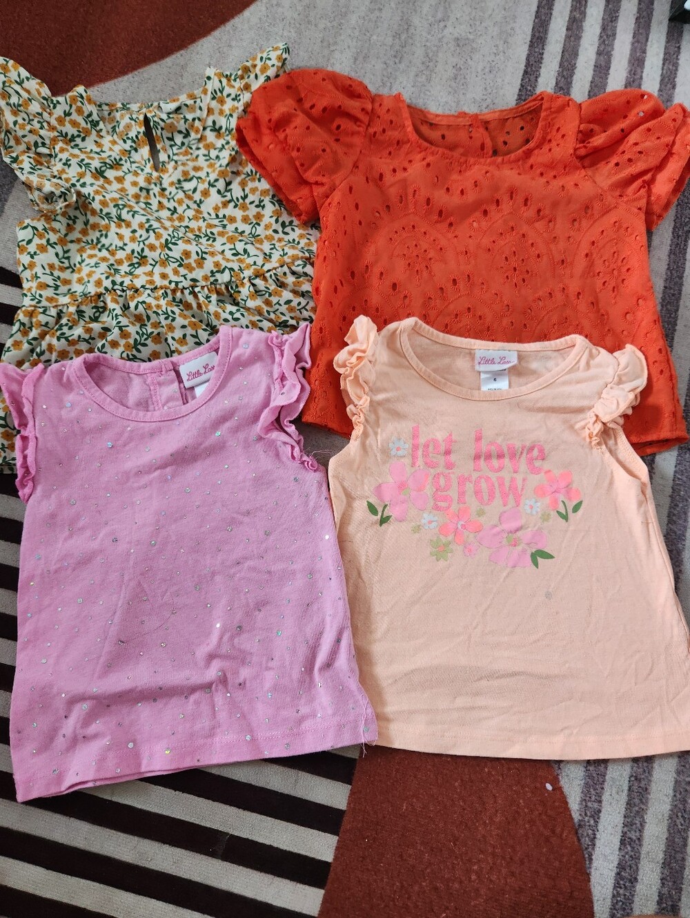 Little Me Girls Tops Bundle (3)Girls Summer Tops / T-Shirts Bundle (Set of 4) -